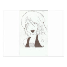 Risa del chica tarjetas postales