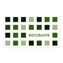 RISTORANTE (cuadrados de la MOD) Plantillas De Tarjetas Personales