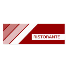 RISTORANTE retro Plantilla De Tarjeta De Visita
