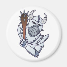 Ritter Keule knight mace Kühlschrankmagnet