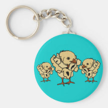 Riyah-Li diseña el pollo de las palomitas Llaveros Personalizados