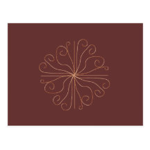Rizos del cobre tarjetas postales