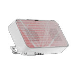 Rizos del rosa iPod altavoz
