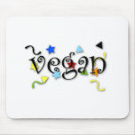 Rizos del vegano alfombrilla de ratón