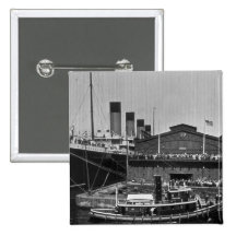 RMS olímpico en la diapositiva de cristal 1911 del Pins