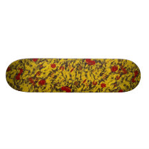 Roadkill abstracto del pollo tablas de skate