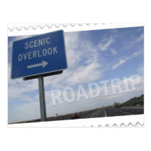 Roadtrip escénico pasa por alto tarjetas postales