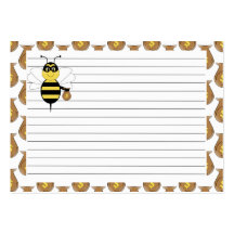 RobBee manosea la tarjeta de la receta de la abeja Tarjetas De Negocios