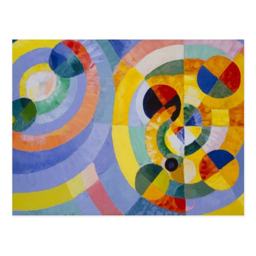 Roberto Delaulay - formas circulares Tarjeta Postal