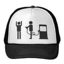 Robo de la bomba de gas gorros  