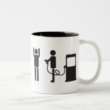 Robo de la bomba de gas taza