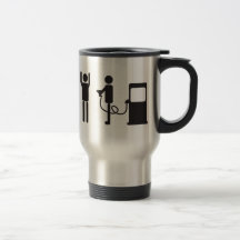 Robo de la bomba de gas tazas de café