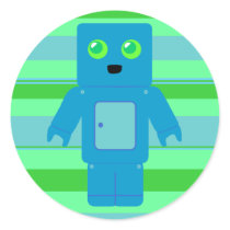 Robot azul pegatinas  