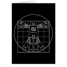 Robot de da Vinci Vitruvian Felicitaciones