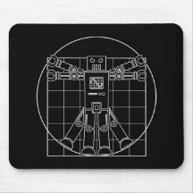 Robot de da Vinci Vitruvian Tapetes De Raton