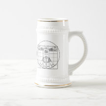 Robot de da Vinci Vitruvian Tazas