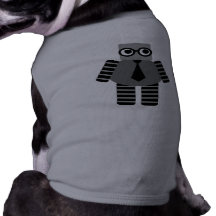 Robot elegante camiseta de perrito