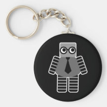 Robot elegante llavero personalizado