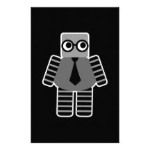 Robot elegante papelería de diseño