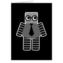 Robot elegante tarjeton