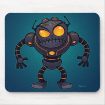 Robot enojado alfombrillas de ratones