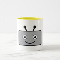 Robot feliz tazas
