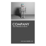Robot - gris 70pc tarjetas de visita