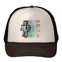 Robot japonés gorros bordados