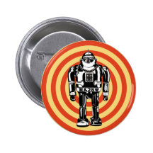 Robot japonés retro pin