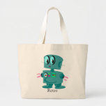 Robot verde retro clásico bolsas