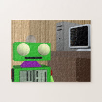 Robot y rompecabezas de la PC puzzles