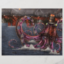 Roboticus del magnificus de Steampunk - de Enteroc Tarjeton