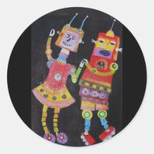 Robots del baile pegatinas  