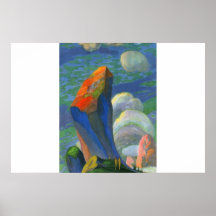 roca cubierta de musgo posters