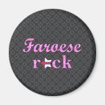 Roca de Faroans - rosa lindo Imanes Para Frigoríficos