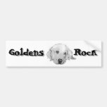 Roca de Goldens Pegatina De Parachoque