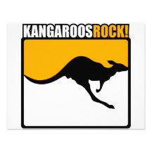 ¡Roca de KangaROOS! Invitación Personalizada