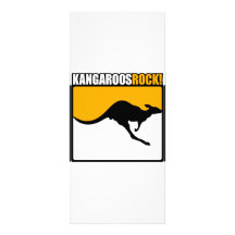 ¡Roca de KangaROOS! Diseños De Tarjetas Publicitarias