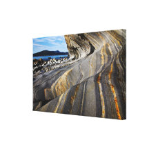 Roca de la playa lona envuelta para galerías