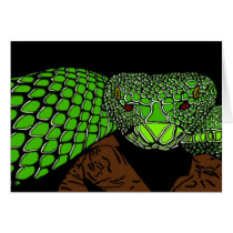 ¡Roca de la serpiente! tarjetas