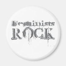 Roca de las feministas imán de nevera