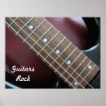 Roca de las guitarras - guitarra eléctrica poster