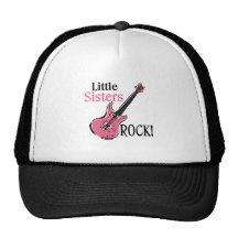 Roca de las pequeñas hermanas gorros bordados