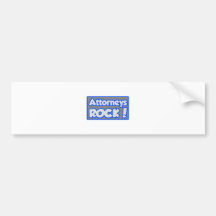 ¡Roca de los abogados! Etiqueta De Parachoque