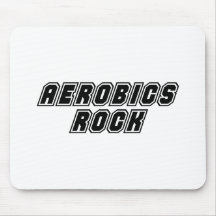 Roca de los aeróbicos tapetes de raton