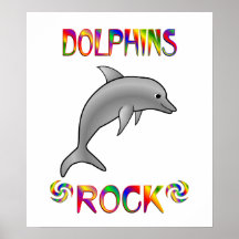 Roca de los delfínes posters