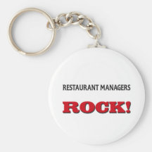 Roca de los encargados del restaurante llavero personalizado