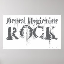 Roca de los higienistas dentales posters
