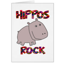 Roca de los hipopótamos felicitaciones