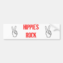 ¡ROCA DE LOS HIPPIES!!!!!!! ETIQUETA DE PARACHOQUE